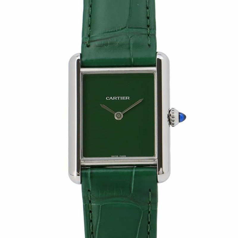 カルティエ タンク マスト LM WSTA0056 Cartier 腕時計 グリーン文字盤