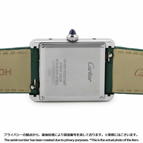 カルティエ タンク マスト LM WSTA0056 Cartier 腕時計 グリーン文字盤