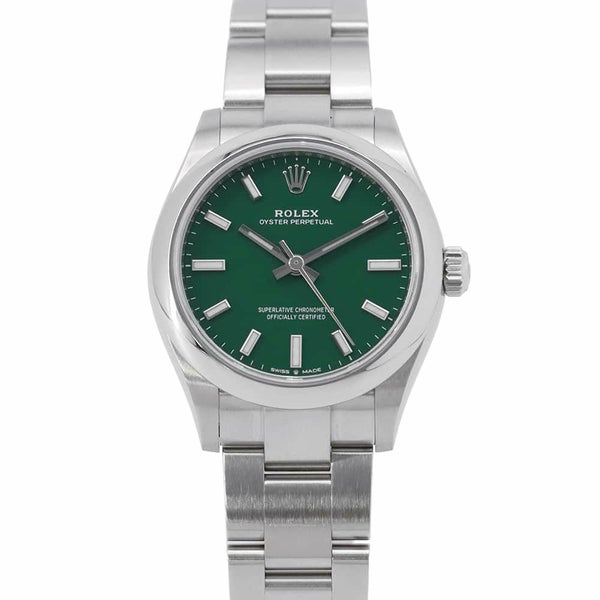 ロレックス オイスターパーペチュアル31 ランダムシリアル ルーレット 277200 ROLEX 腕時計 グリーン文字盤