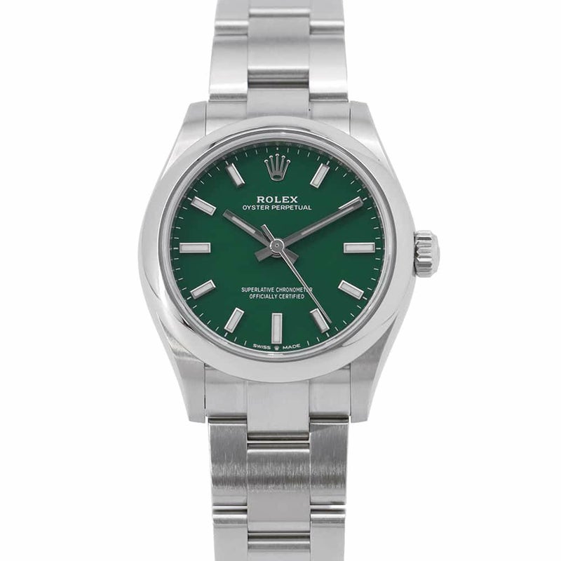 ロレックス オイスターパーペチュアル31 ランダムシリアル ルーレット 277200 ROLEX 腕時計 グリーン文字盤