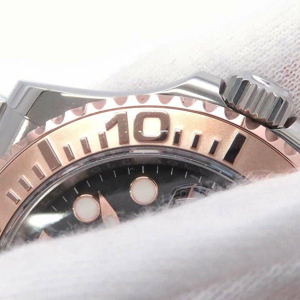 ロレックス ヨットマスター40 SS/K18PG ランダムシリアル ルーレット 126621 ROLEX 腕時計 ウォッチ  黒文字盤