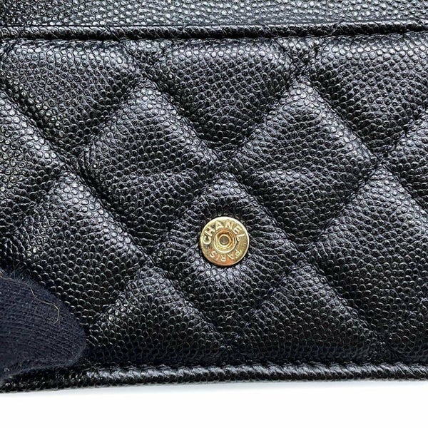 シャネル 三つ折り財布 マトラッセ ココマーク クラシック スモール フラップ ウォレット AP0230 CHANEL 財布 黒