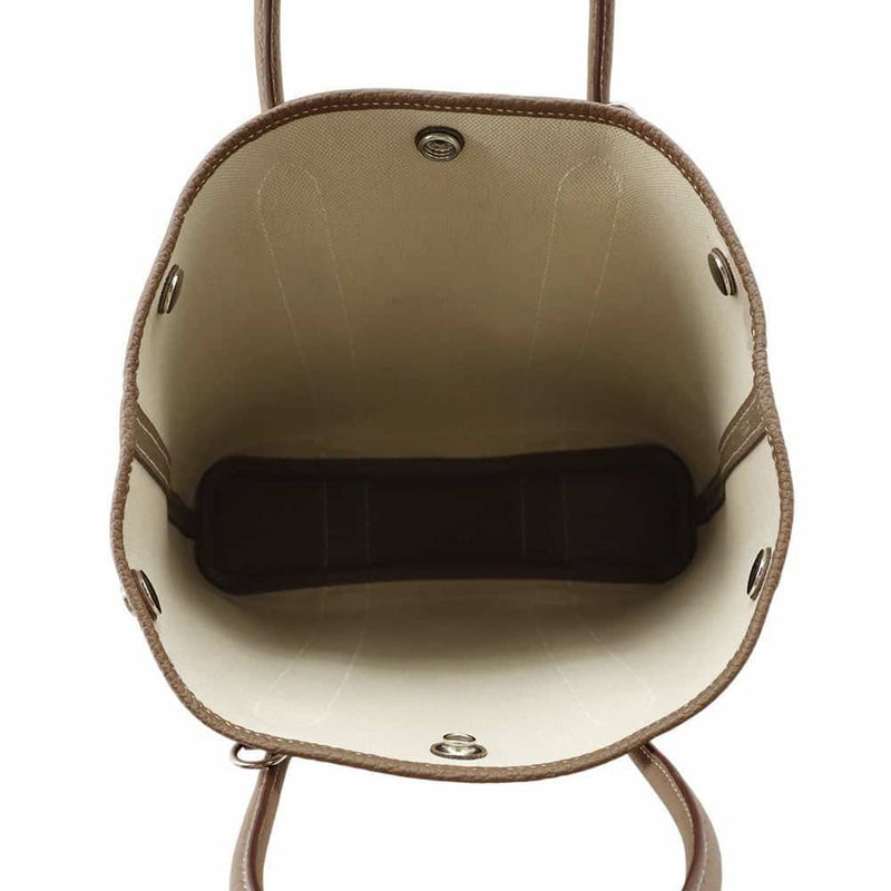 エルメス トートバッグ ガーデンファイルPM エトゥープ/ベトン/シルバー金具 ネゴンダ/トワルミリタリー Z刻印 2wayショルダー