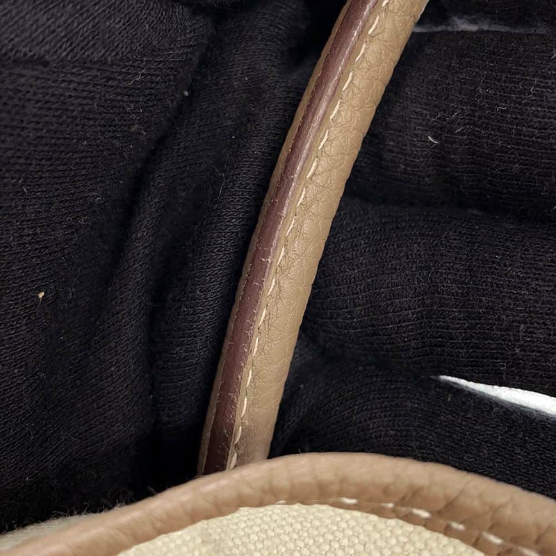 エルメス トートバッグ ガーデンファイルPM エトゥープ/ベトン/シルバー金具 ネゴンダ/トワルミリタリー Z刻印 2wayショルダー