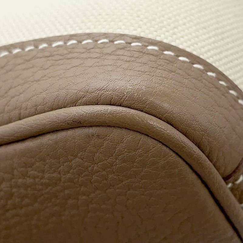 エルメス トートバッグ ガーデンファイルPM エトゥープ/ベトン/シルバー金具 ネゴンダ/トワルミリタリー Z刻印 2wayショルダー