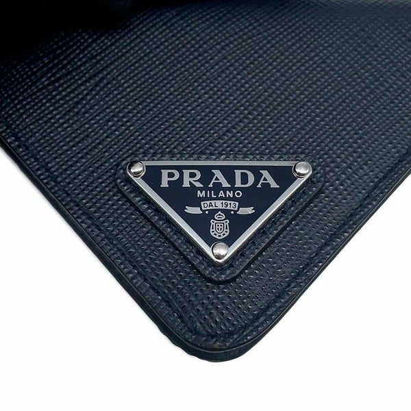 プラダ ネームタグ トライアングル サフィアーノレザー 2TT153 PRADA