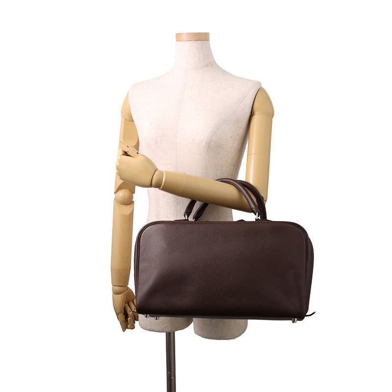 エルメス ハンドバッグ サックアンヴィ36 ハバナ/シルバー金具 エプソン □J刻印 HERMES バッグ
