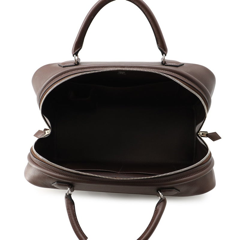 エルメス ハンドバッグ サックアンヴィ36 ハバナ/シルバー金具 エプソン □J刻印 HERMES バッグ