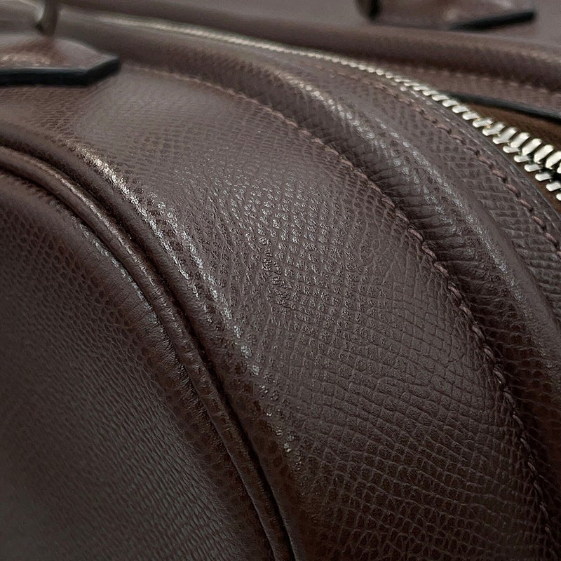 エルメス ハンドバッグ サックアンヴィ36 ハバナ/シルバー金具 エプソン □J刻印 HERMES バッグ