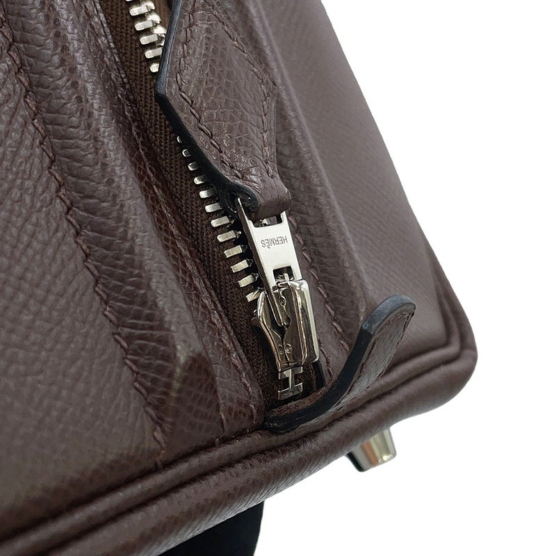 エルメス ハンドバッグ サックアンヴィ36 ハバナ/シルバー金具 エプソン □J刻印 HERMES バッグ