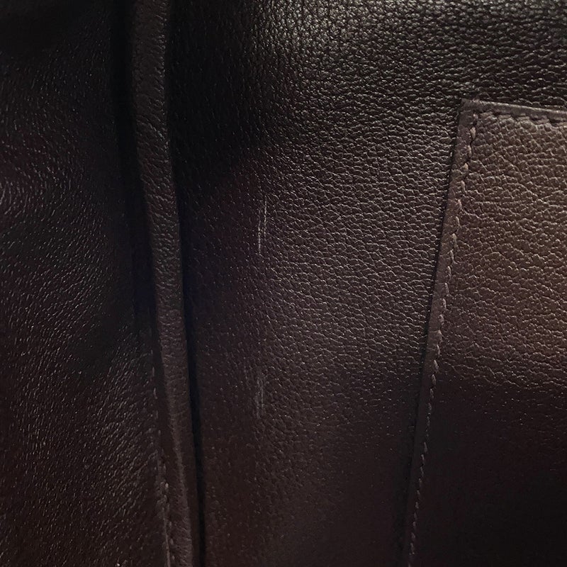 エルメス ハンドバッグ サックアンヴィ36 ハバナ/シルバー金具 エプソン □J刻印 HERMES バッグ