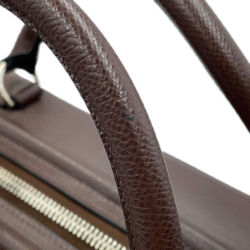 エルメス ハンドバッグ サックアンヴィ36 ハバナ/シルバー金具 エプソン □J刻印 HERMES バッグ
