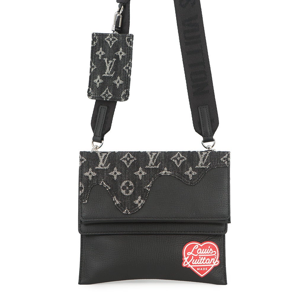 ルイヴィトン ショルダーバッグ モノグラム・デニム/レザー/LV