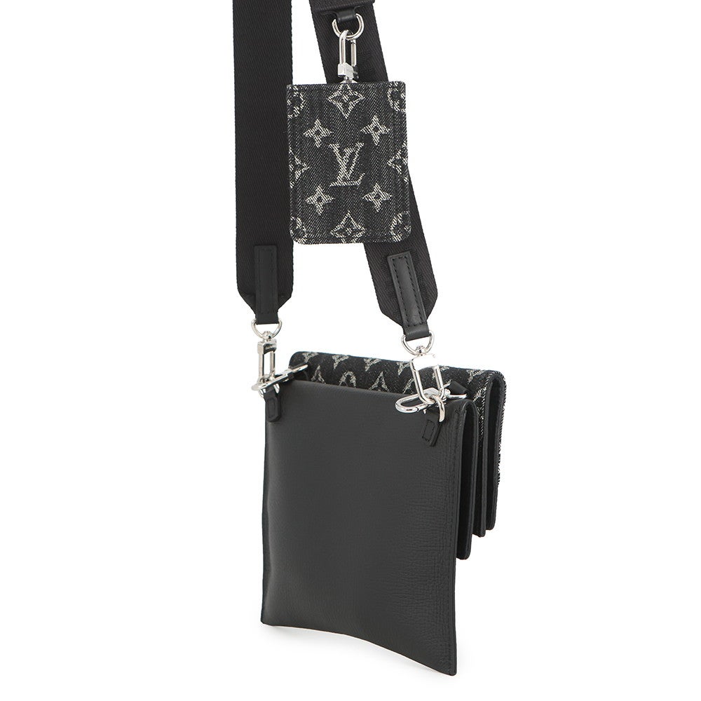 LOUIS VUITTON モノグラム ショルダーバッグ ルイヴィトン ショルダーバッグ モノグラム・デニム/レザー/LV