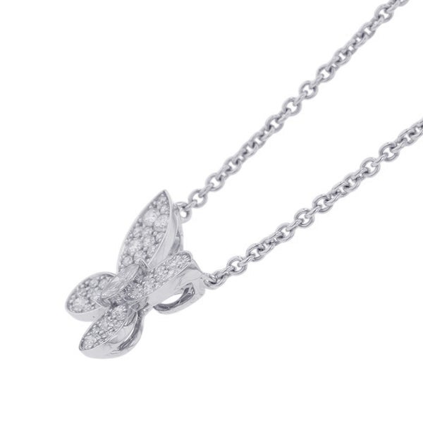 グラフ ネックレス パヴェ バタフライ ダイヤモンド ミニ ペンダント ダイヤ 計約0.55ct K18WGホワイトゴールド RGP550