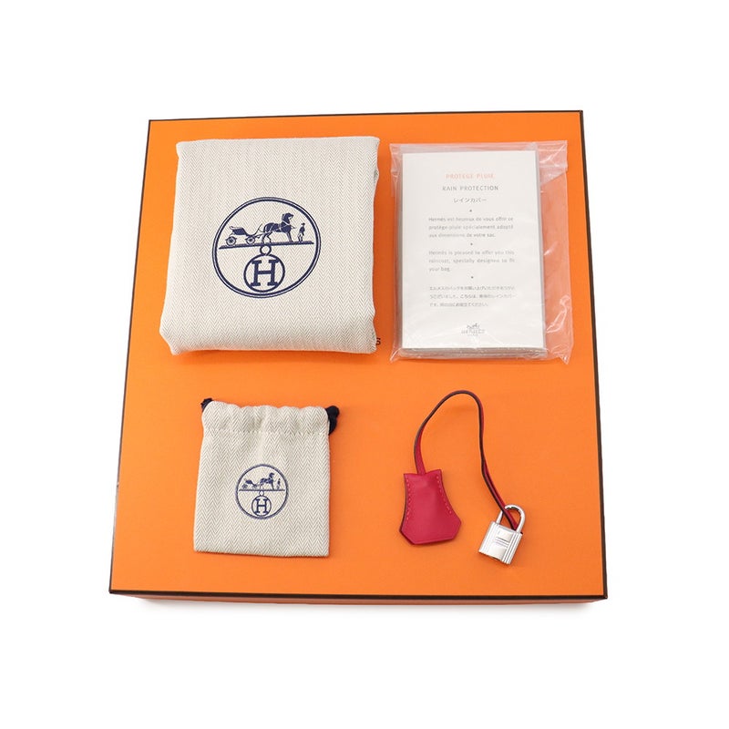 エルメス バーキン25 フランボワーズ/シルバー金具 スイフト/ラタン Z刻印 HERMES Birkin ハンドバッグ