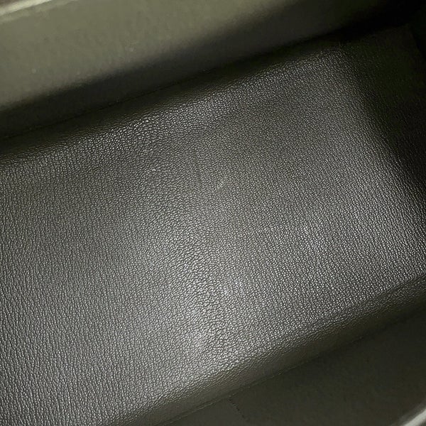 エルメス ハンドバッグ ケリー28 外縫い ヴェールグリス/シルバー金具 エプソン Y刻印 HERMES 2wayバッグ