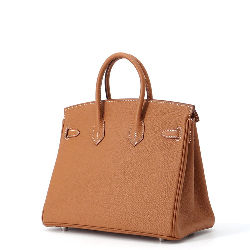 エルメス バーキン25 ゴールド/シルバー金具 トゴ K刻印 HERMES