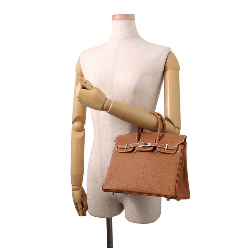 エルメス バーキン25 ゴールド/シルバー金具 トゴ K刻印 HERMES