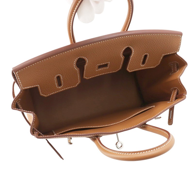 エルメス バーキン25 ゴールド/シルバー金具 トゴ K刻印 HERMES