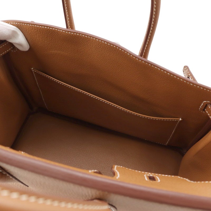 エルメス バーキン25 ゴールド/シルバー金具 トゴ K刻印 HERMES