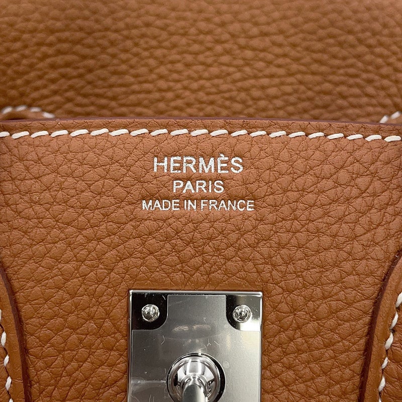 エルメス バーキン25 ゴールド/シルバー金具 トゴ K刻印 HERMES