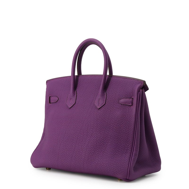 エルメス バーキン25 アネモネ/ゴールド金具 トゴ □R刻印 HERMES