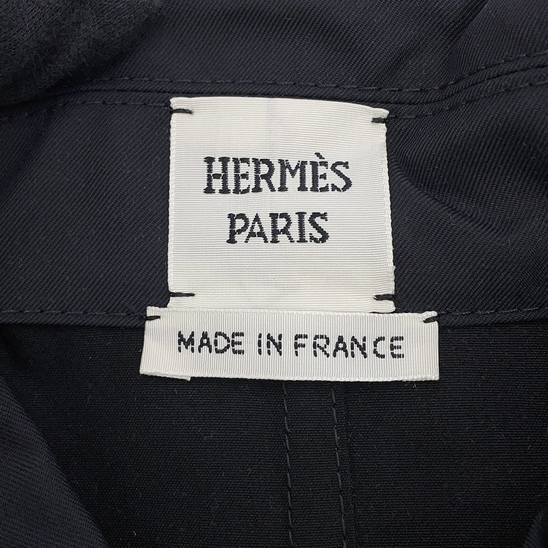 エルメス ジャンプスーツ オールインワン コットン レディースサイズ36 HERMES 黒