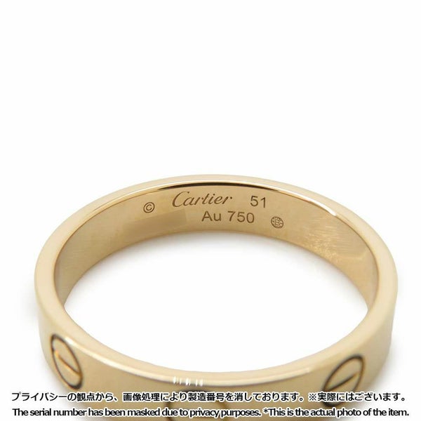 カルティエ リング ミニ ラブリング K18YGイエローゴールド スモールモデル リングサイズ51 B4085000 Cartier ジュエリー