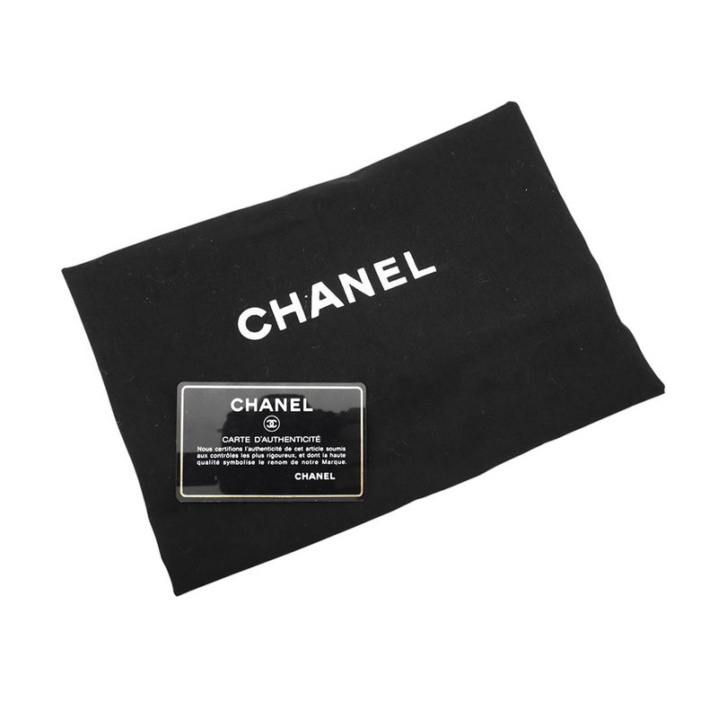 シャネル ハンドバッグ ステッチ ココマーク ラムスキン CHANEL バッグ 黒