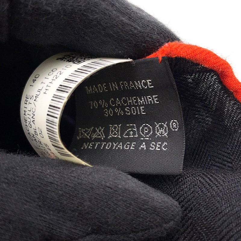 エルメス ストール カレ140 カレジェアン アメリカン・キルト American Quilts カシミヤ シルク HERMES 2022年秋冬