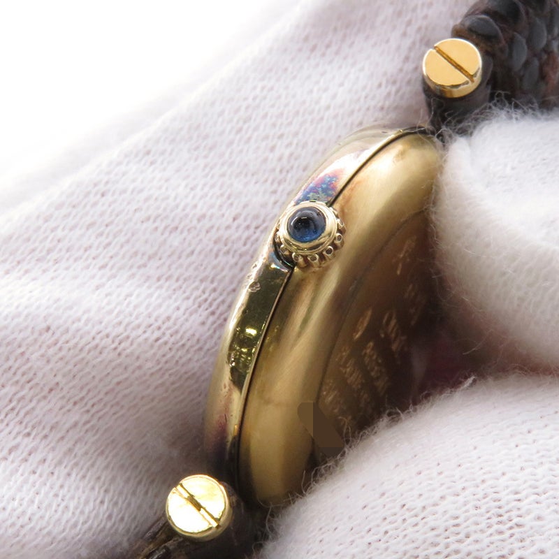 カルティエ マスト ヴァンドーム SM ヴェルメイユ 590004 Cartier 腕時計 ボルドー文字盤