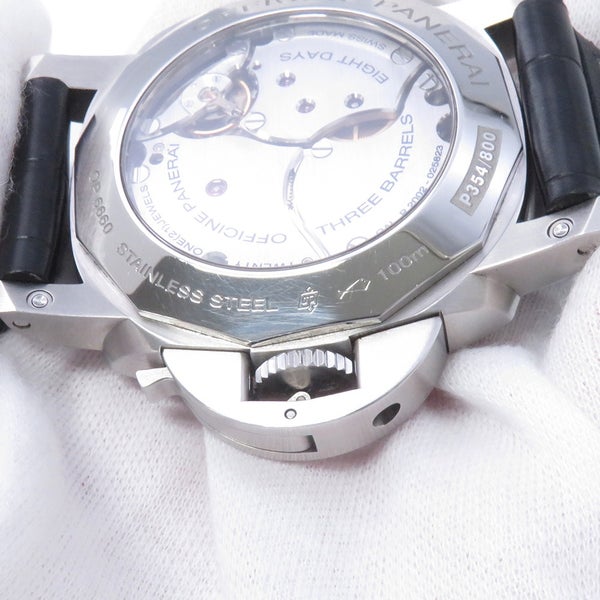 パネライ ルミノール1950 8デイズ GMT PAM00233 PANERAI 腕時計 黒文字盤