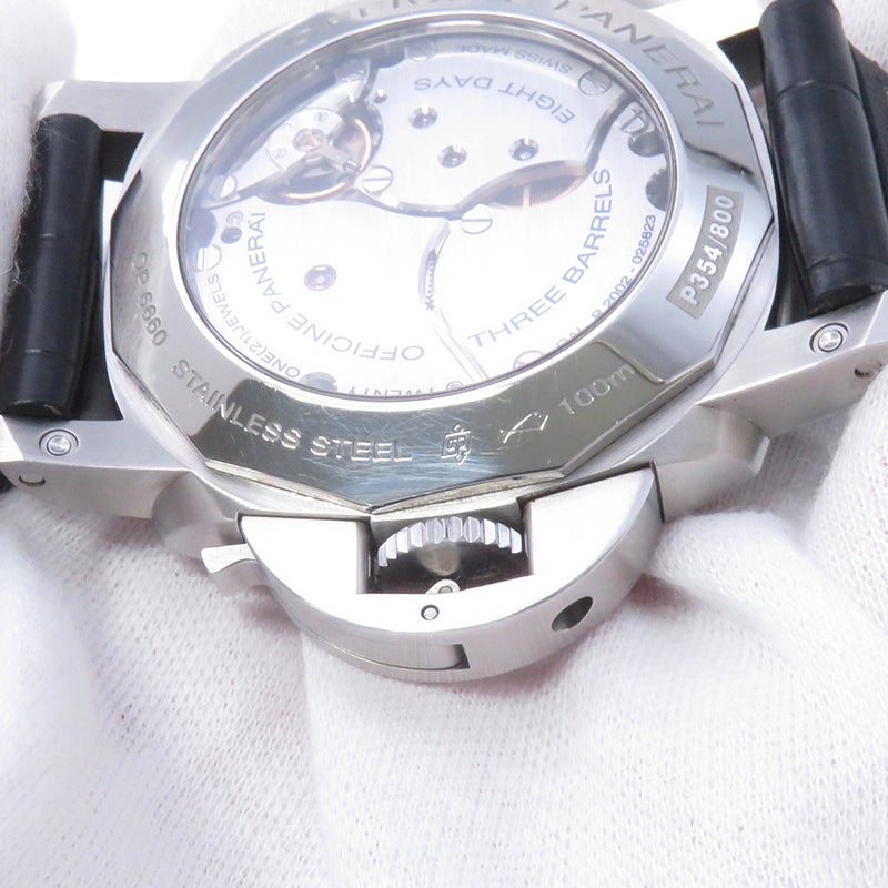パネライ ルミノール1950 8デイズ GMT PAM00233 PANERAI 腕時計 黒文字盤