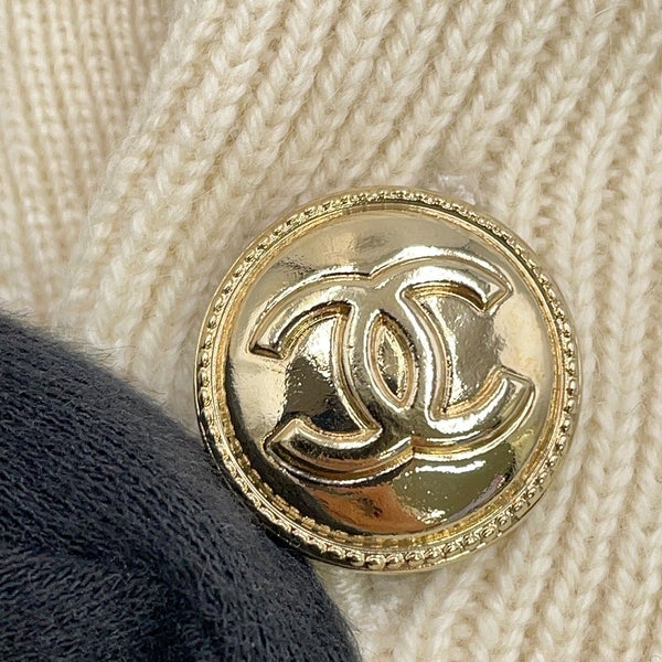シャネル ニット ココマークボタン 半袖ニット カシミヤ レディースサイズ34 P65575 CHANEL トップス