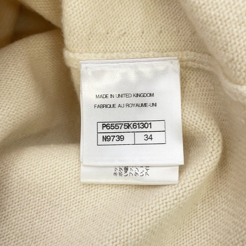 シャネル ニット ココマークボタン 半袖ニット カシミヤ レディースサイズ34 P65575 CHANEL トップス