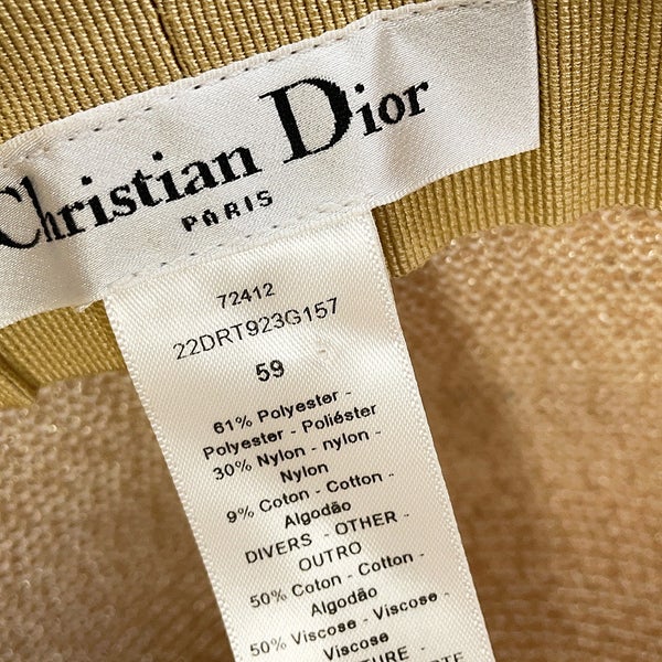 ディオール バケットハット リゾート ロゴ サイズ59 22DRT923G157 Christian Dior 帽子