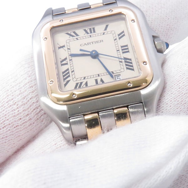 カルティエ パンテールMM 2ロウ W25028B6 Cartier 腕時計 アイボリー文字盤 クォーツ