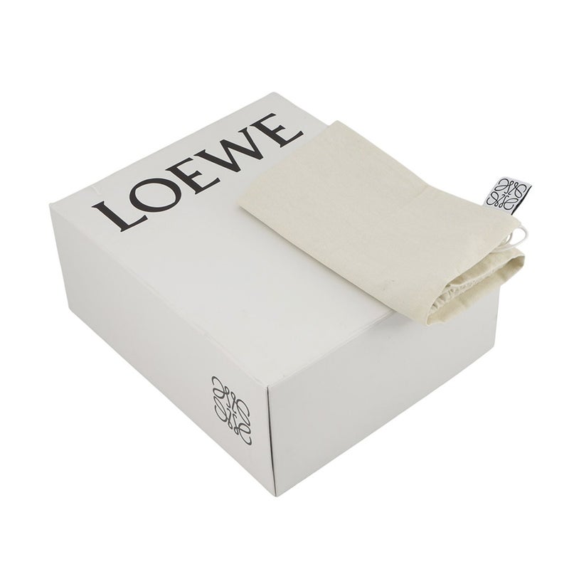 ロエベ トートバッグ アナグラム スクエアトート キャンバス/レザー A933C05X01 LOEWE バッグ 白