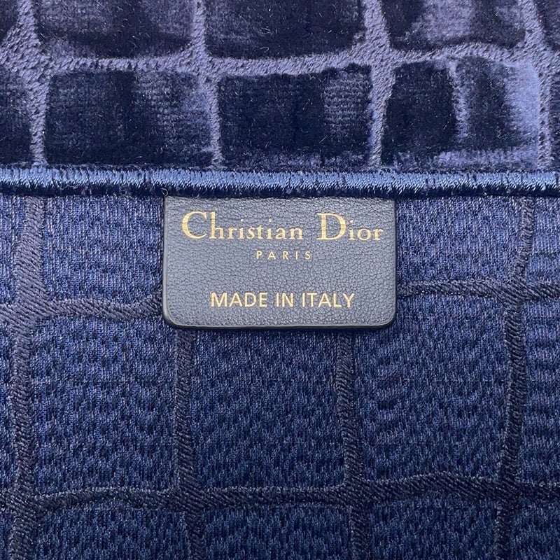 クリスチャン・ディオール トートバッグ ブックトート フェイククロコ スエード ラージ Christian Dior バッグ