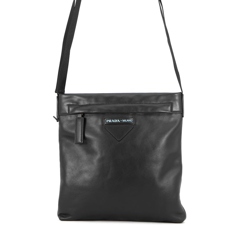 プラダ ショルダーバッグ クロスボディ レザー 2VH055 PRADA 黒