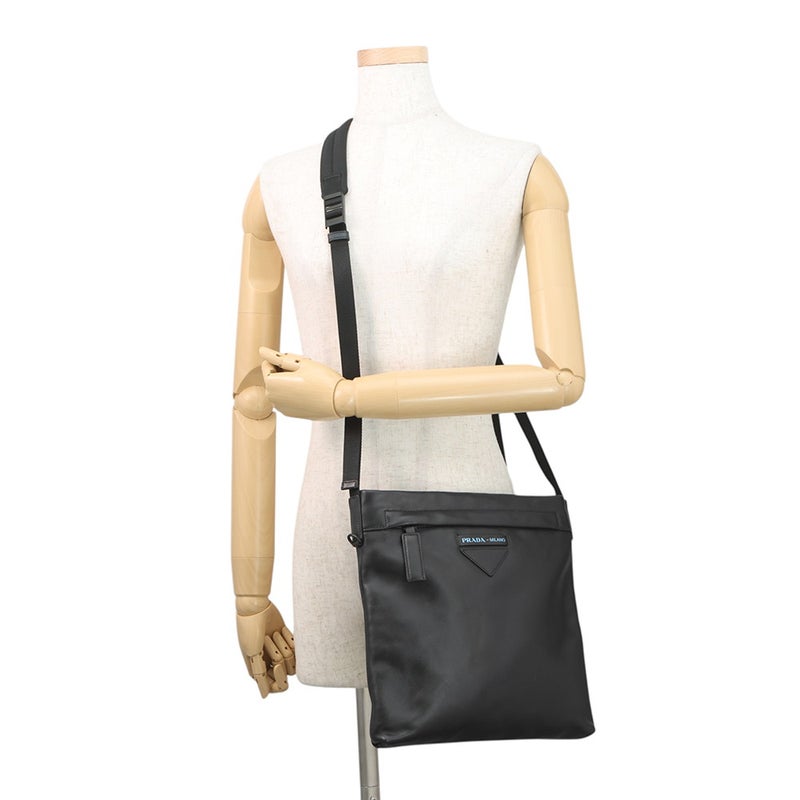 プラダ ショルダーバッグ クロスボディ レザー 2VH055 PRADA 黒