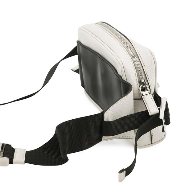 プラダ ボディバッグ レザー 2VL012 PRADA バッグ ウエストバッグ 白