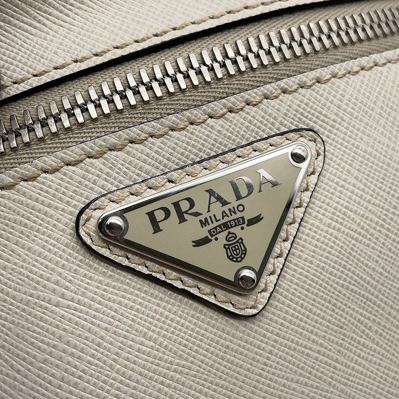 プラダ ボディバッグ レザー 2VL012 PRADA バッグ ウエストバッグ 白