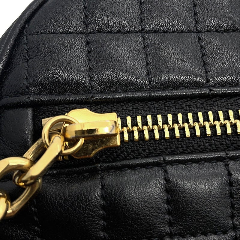 セリーヌ ショルダーバッグ Cチャーム セー カメラバッグ ミディアム レザー 188353 CELINE 黒
