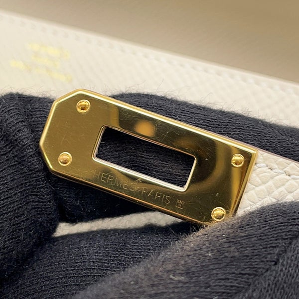 エルメス ケリーウォレット ロング トゥーゴー クレ/ゴールド金具 エプソン G刻印 財布