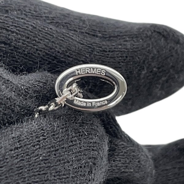 エルメス ネックレス ミニ・ポップアッシュ ホワイト/シルバー金具 HERMES アクセサリー 白