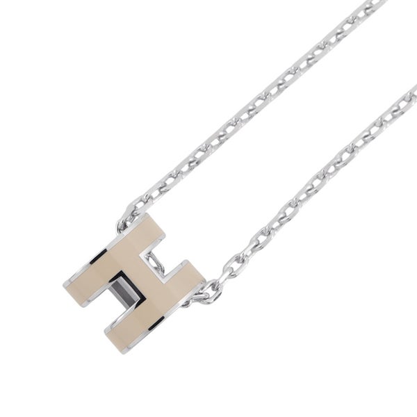 エルメス ネックレス ミニ・ポップアッシュ マロングラッセ/シルバー金具 HERMES アクセサリー