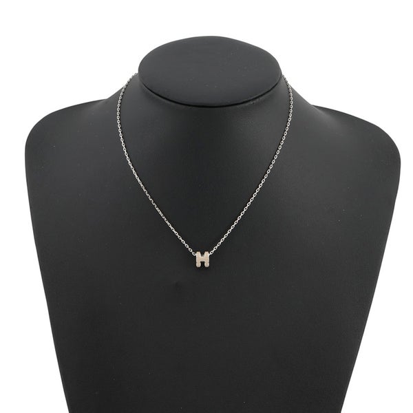 エルメス ネックレス ミニ・ポップアッシュ マロングラッセ/シルバー金具 HERMES アクセサリー
