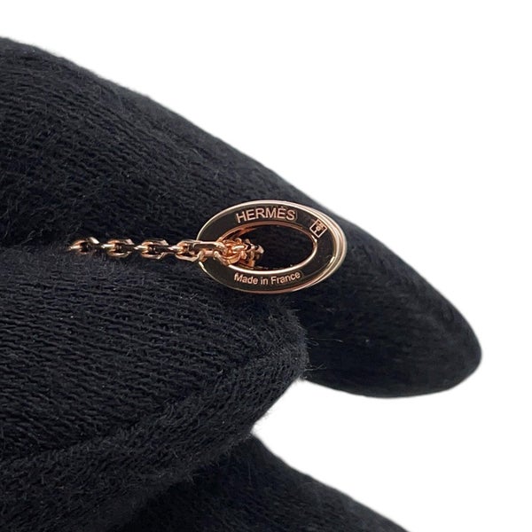 エルメス ネックレス ミニ・ポップアッシュ ホワイト/ピンクゴールド金具 HERMES アクセサリー 白